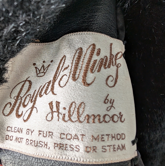 Royal Minke by Hillmoor Faux Mink Fur Coat Full Length Black, Pockets size M/L - Picture 5 of 10